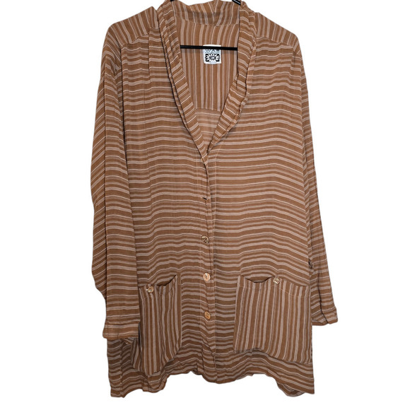 Vintage Johnny Was damaged button up cardigan  size medium - Picture 1 of 9